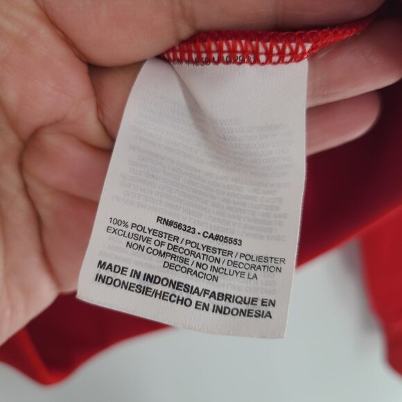 Nike The Athletic Dept. Men's Red Long Sleeve Zip-Up Track‎ Jacket Sz Small - Picture 4 of 8